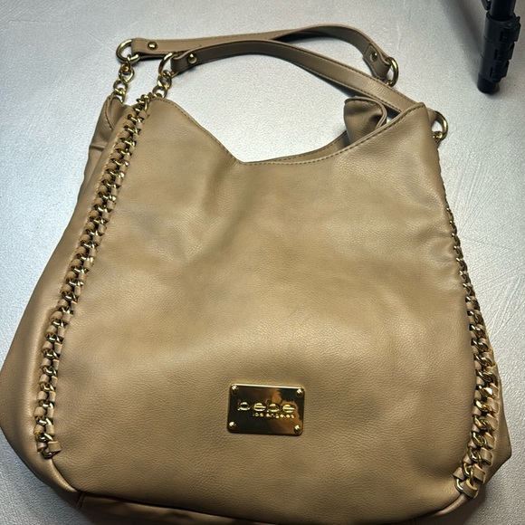 Bebe Los Angeles Gold Chain Satchel Should Bag - Picture 3 of 16